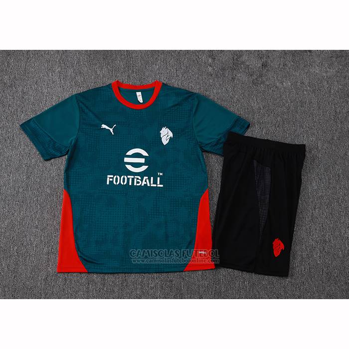 Fato de Treino AC Milao Manga Curta 2025-2026 Verde - Calcas Curta